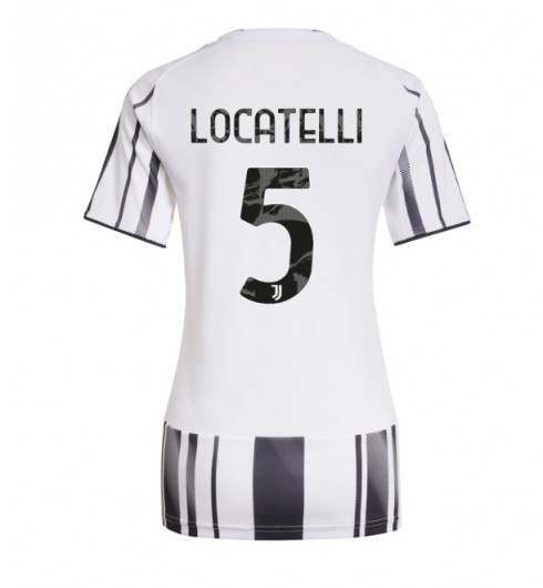 Juventus Manuel Locatelli #5 Domácí Dres pro Dámské 2025-26 Krátký Rukáv Juventus Manuel Locatelli #5 Domácí Dres pro Dámské 2025-26 Krátký Rukáv